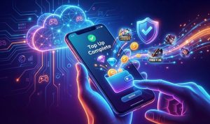 "Layanan top up game online termurah dan terpercaya untuk Mobile Legends dan Free Fire